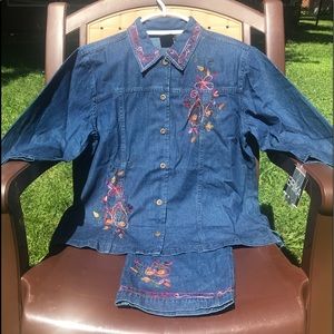 LIGHTWEIGHT Denim top&bottoms